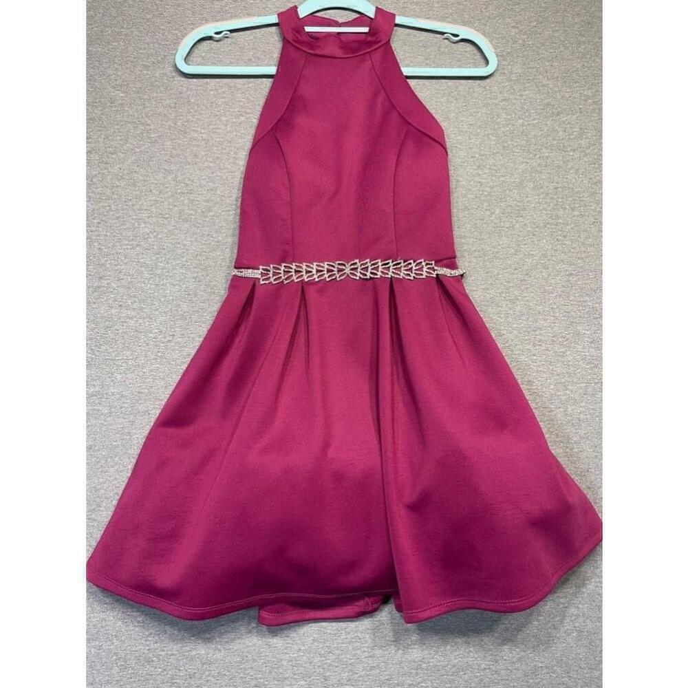 Crystal Doll Magenta Dress Size 0